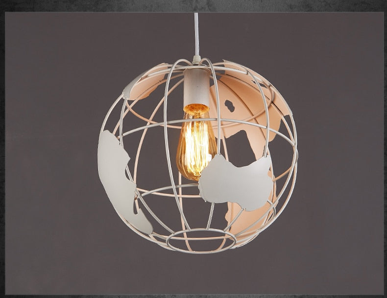 LED Simple Wrought Iron Globe Chandelier Lights SKU# LIG0042